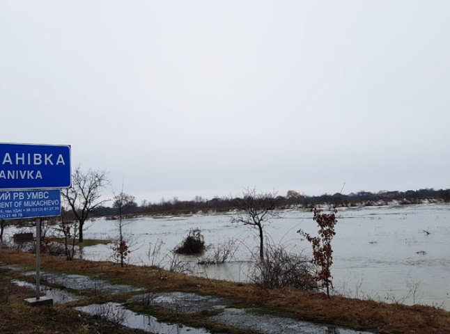 На Мукачівщині розлилася річка Стара: є ймовірність підтоплення траси "Київ-Чоп"