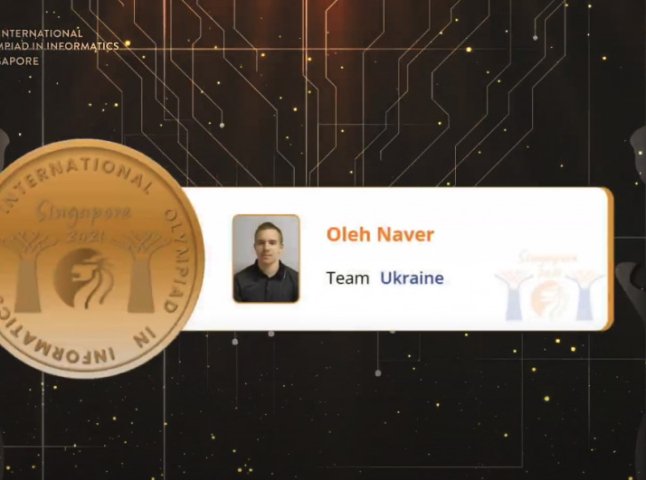 Закарпатець виборов золоту медаль на Міжнародній учнівській олімпіаді з інформатики