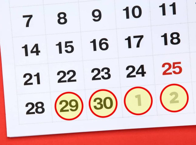 29 і 30 вересня, а також з 1 по 3 жовтня: надано попередження через одну подію