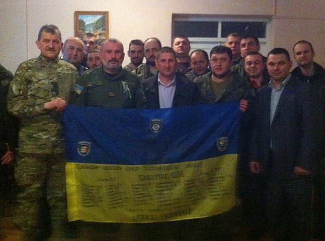 Ужгородські міліціонери урочисто повернулись із зони АТО