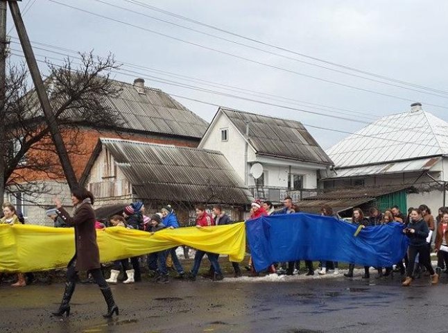 На Іршавщині з нагоди Дня Соборності відбувся Марш Миру