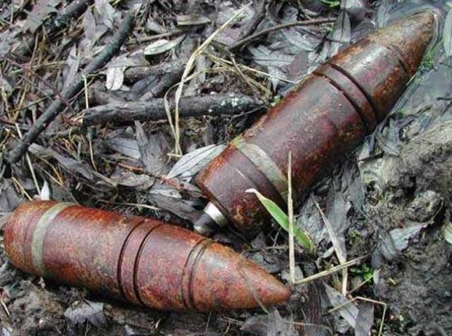 У селі Дерцен виявили два артилерійські снаряди