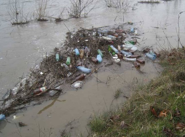 Словаки обурені великою кількістю сміття, яке принесло течією із Закарпаття