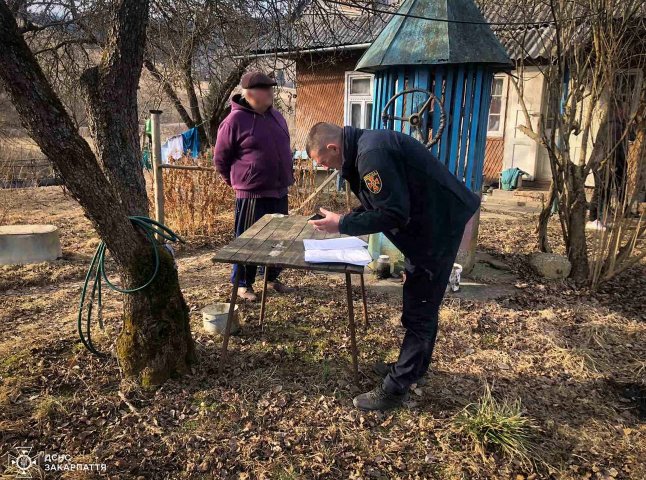 На Хустщині чоловік ледве не спричинив масштабну пожежу