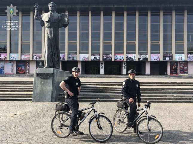 В Ужгороді та Мукачеві почали чергувати велопатрульні