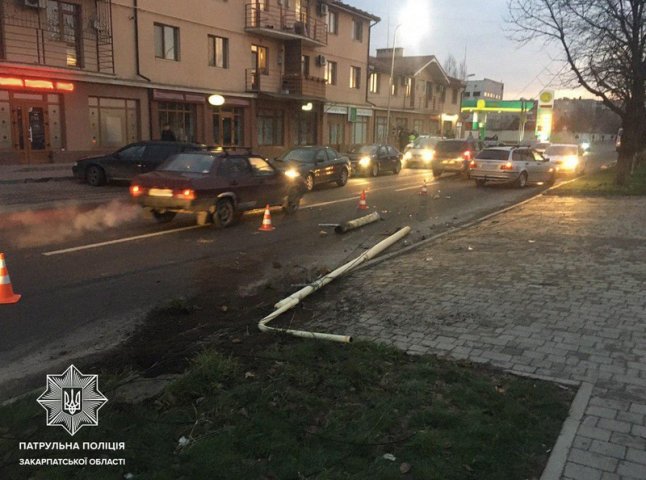 П’яний водій BMW скоїв аварію в Ужгороді 