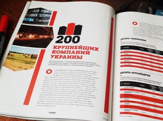 Мукачівська компанія потрапила до рейтингу Forbes "200 найбільших компаній України"