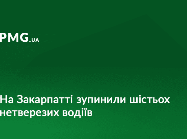 За добу поліцейські Закарпаття виявили 6 нетверезих водіїв