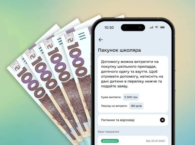 Виплата Пакунок школяра 2026 у Дії