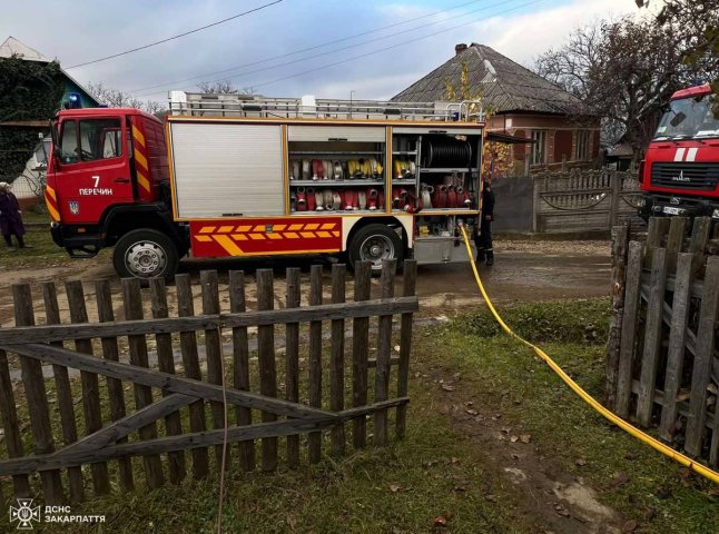 Люди із села збіглися та допомогли загасити пожежу. Врятовано будинок