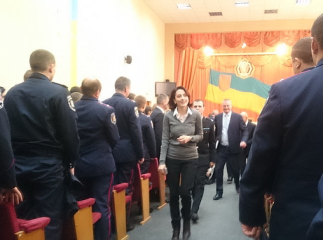 Хатія Деканоїдзе зустрілась з особовим складом закарпатської поліції