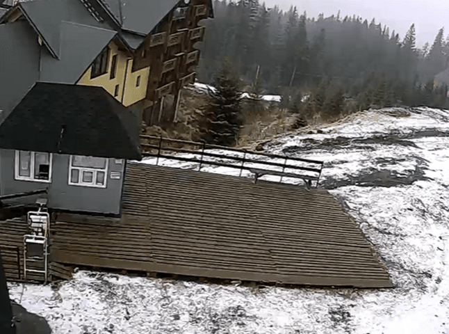 У горах Закарпаття та Львівщини падає сніг