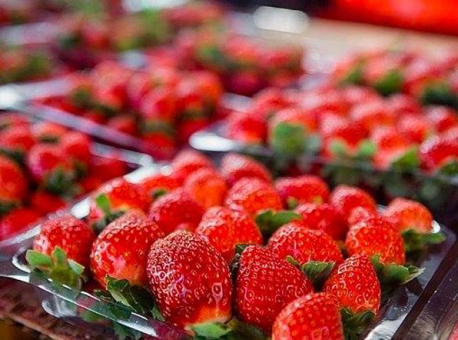 В Ужгороді за "космічну" ціну продають першу полуницю