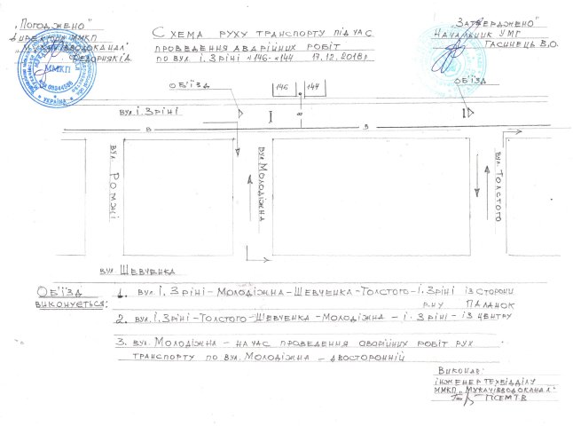 У Мукачеві перекриють одну з вулиць