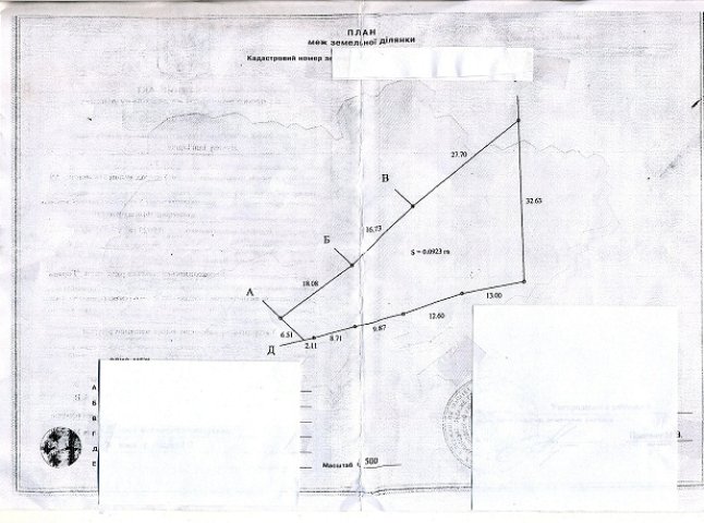 Продается участок земли в Ужгороде