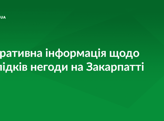 На Закарпатті вода підтопила дорожнє полотно 4 автомобільних доріг