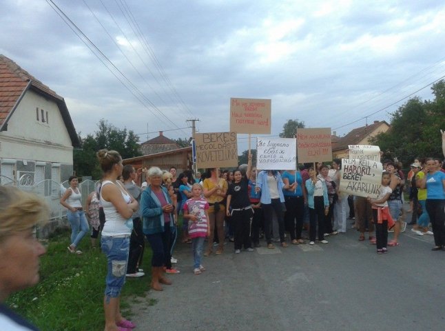 На Берегівщині теж перекривали дороги проти мобілізації (ФОТО)