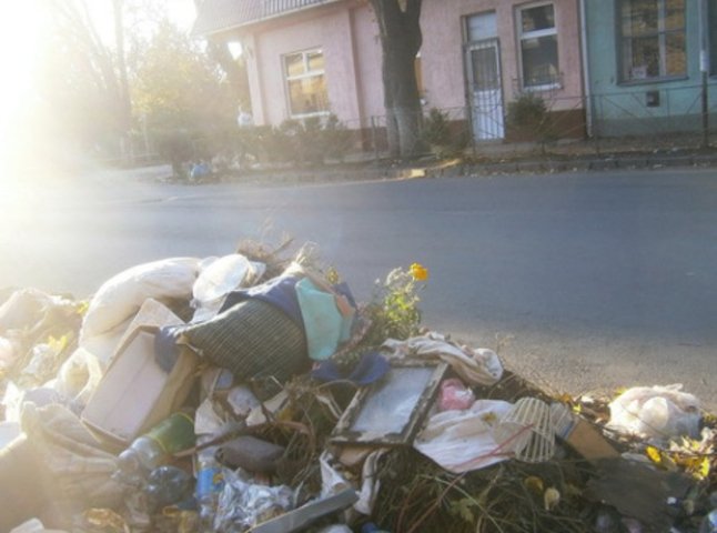 Ужгород потерпає від великої кількості сміття (ФОТО)