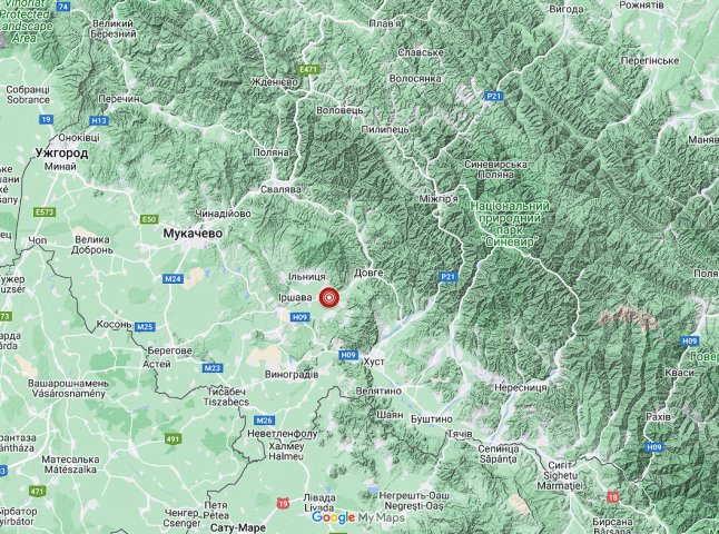 Під ранок на Закарпатті стався землетрус: показуємо на карті, де саме