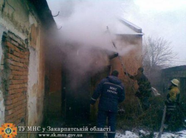В Мукачеві гасили пожежу (ФОТО)