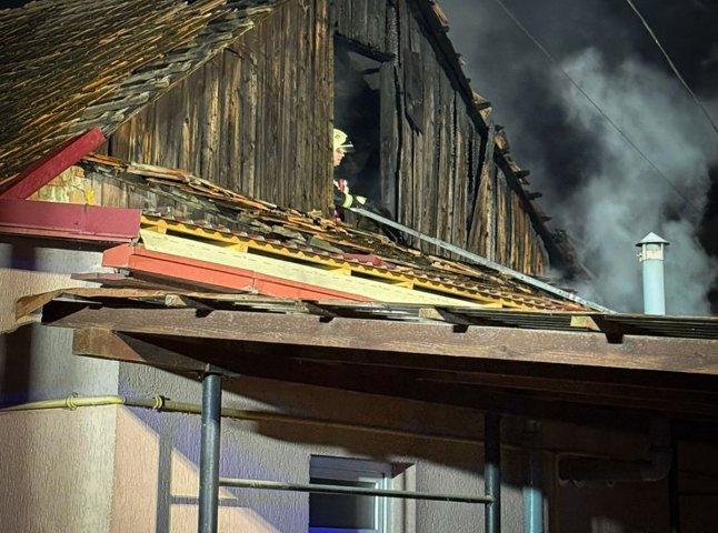 У Виноградові ввечері палав будинок