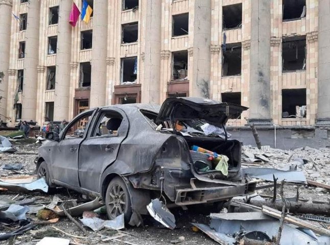 У Харкові збили російський літак, який бомбардував місто
