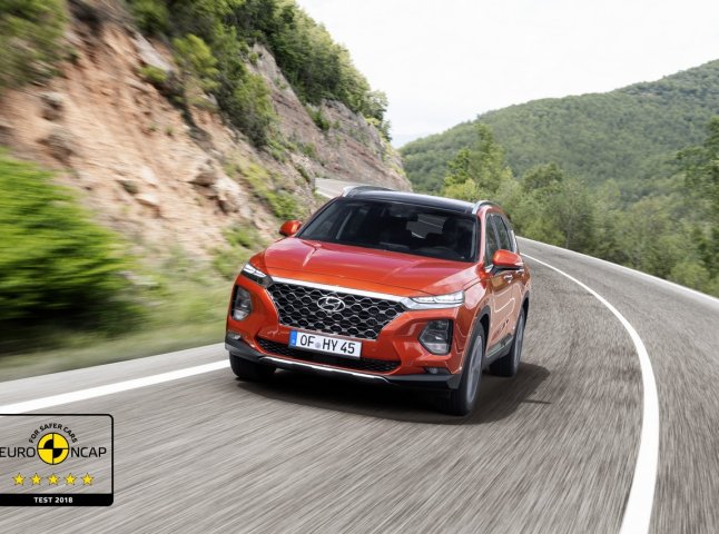 Новий Hyundai Santa Fe отримав найвищий бал за безпеку від EuroNCAP