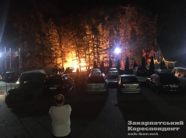 На території відомого ужгородського готелю сталася пожежа