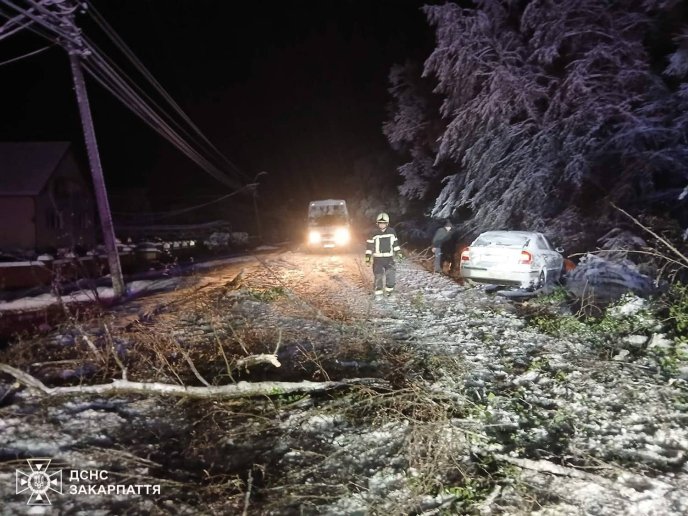 Рятувальники розповіли про наслідки снігової негоди на Закарпатті – 01