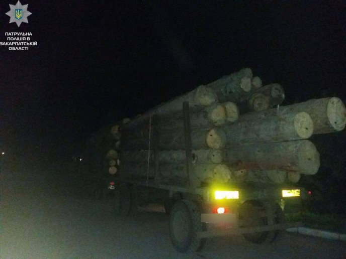 Документи на деревину, яку перевозила вантажівка, викликали сумніви у патрульних – 02 Документи на деревину, яку перевозила вантажівка, викликали сумніви у патрульних – 02