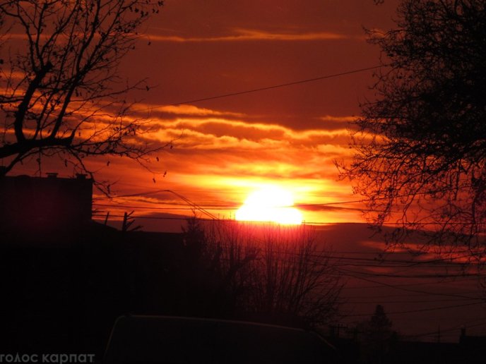 У мережі милуються неймовірно гарним заходом сонця над Мукачевом – 04