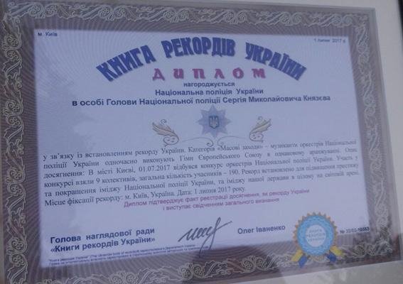 Оркестр закарпатських поліцейських долучився до рекорду України – 05