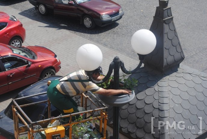 У Мукачеві на стовпах вуличного освітлення ростимуть квіти – 05