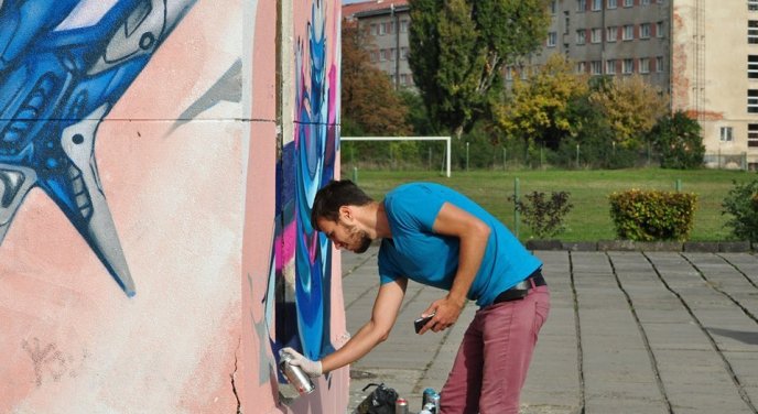 В Ужгороді художники з чотирьох країн Європи почали створювати перший у місті мурал – 07