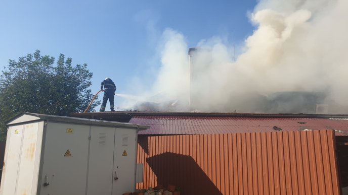 Закарпатські вогнеборці показали наслідки масштабної пожежі  – 06