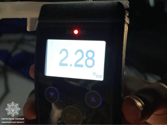 У Мукачеві затримали водія з рекордним вмістом алкоголю в крові – 01