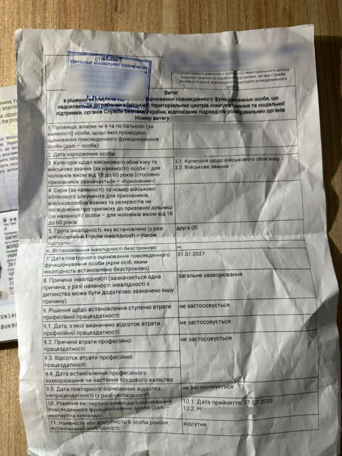 «Рішення» експертної команди / фото: Західне регіональне управління ДПСУ