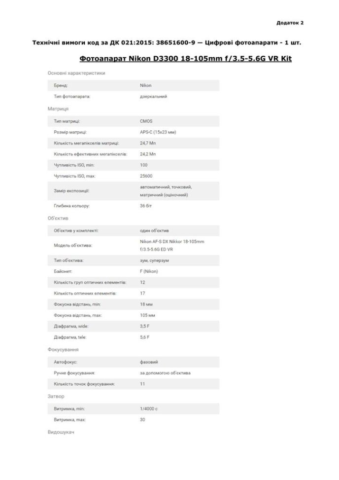 Запит цінових пропозицій від ГО "Закарпатсьске Вільне Медіа" – 02