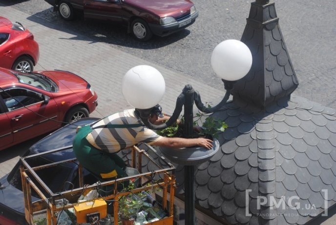 У Мукачеві на стовпах вуличного освітлення ростимуть квіти – 04