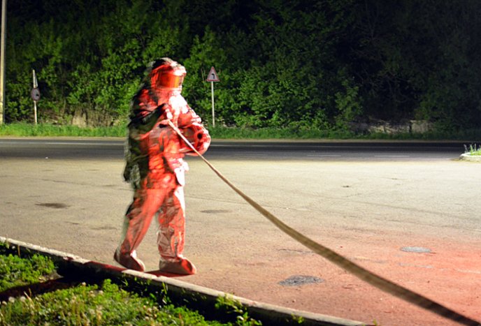 Воловецькі рятувальники гасили пожежу на АЗС – 02