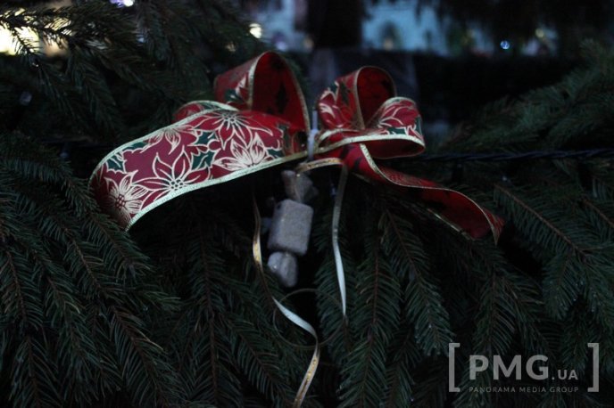У Мукачеві засяяла головна новорічна ялинка міста – 01