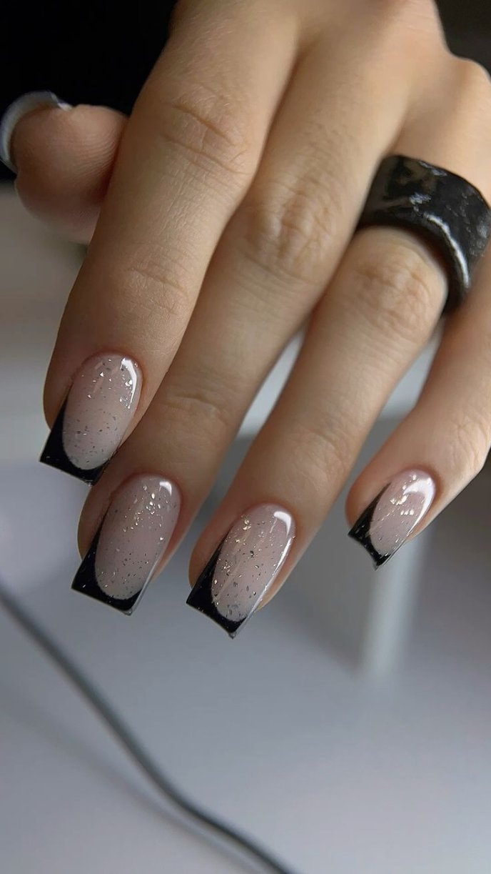 Френч з блискітками