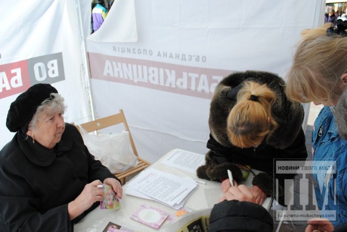 Мукачівці звернулись з вимогою до Януковича звільнити політв’язнів та привітали Тимошенко з 8 Березням (ФОТО) – 09