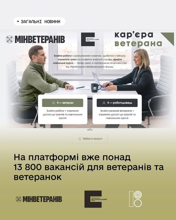 Працевлаштування на Закарпатті для ветеранів та ветеранок: які наразі є можливості – 01 Кількість вакансій на платформі