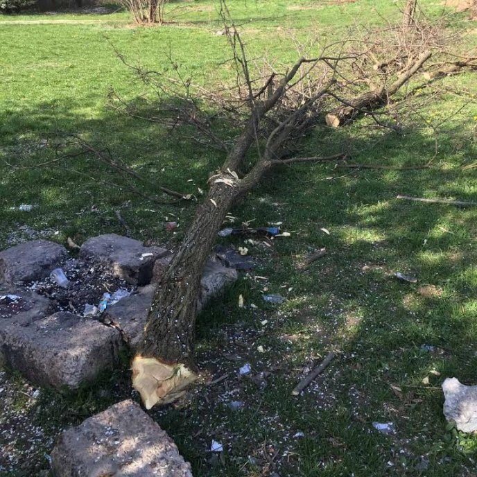 Муніципальна поліція Мукачева склала протокол на мешканця міста, який самовільно будував на набережній – 01