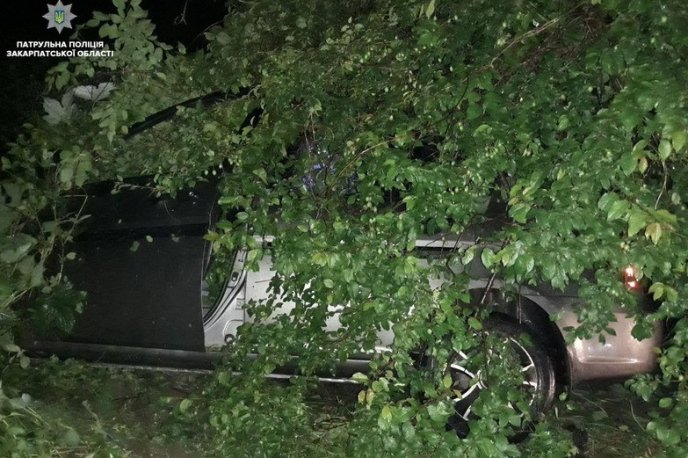 Чоловік скоїв аварію біля Мукачева, тікаючи від патрульних – 02