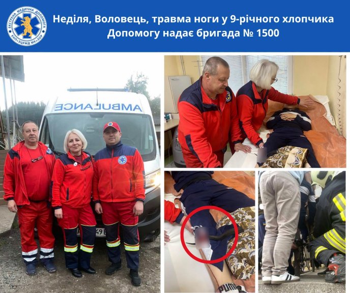 Бригада медиків, яка працювала під час виклику