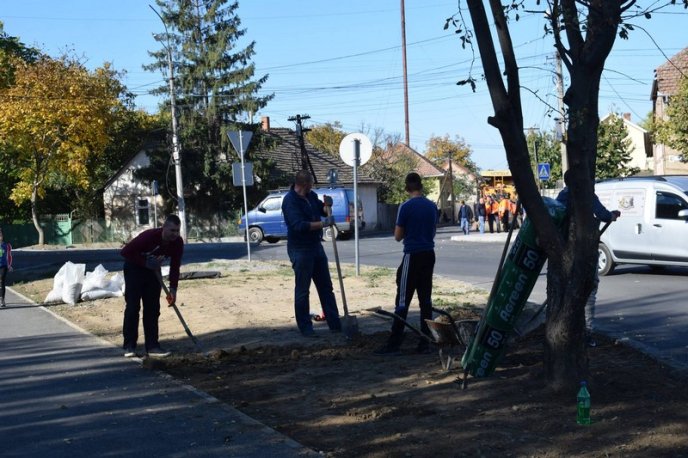 У Берегові завершують облаштування колової розв’язки – 02