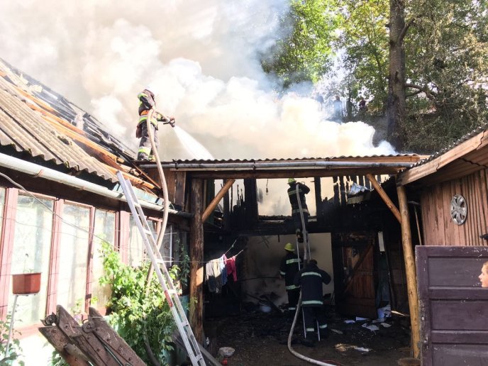 Пожежа на Свалявщині: загорілись гараж та хлів – 03