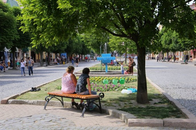 У центрі Мукачева висадили сотні квітів – 17